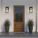 None LED 15.16 inch Powder Coated Black Outdoor Wall Sconce
